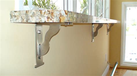 bathroom counter metal brackets|countertop standoff brackets.